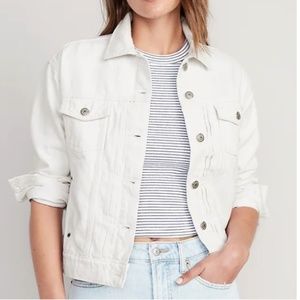 Classic White Jean Jacket for Women